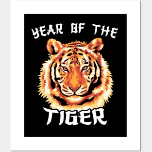 Year of the Tiger 2022 Chinese New Year Zodiac Posters and Art